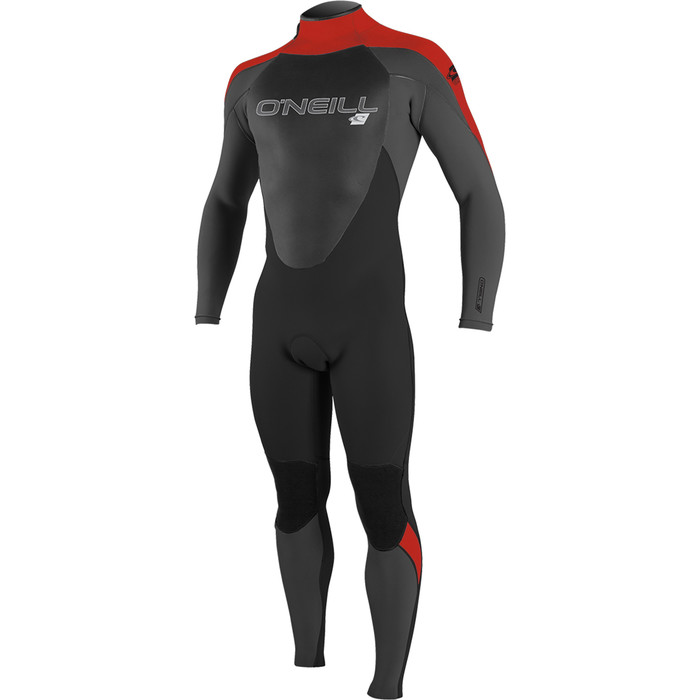 O'Neill Epic 3/2mm Back Zip GBS Wetsuit BLACK / GRAPHITE / RED 4211