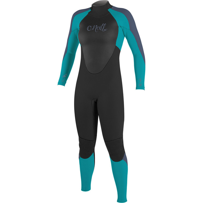 O'Neill Youth Girls Epic 5/4mm Back Zip GBS Wetsuit Black / Mist 4219G