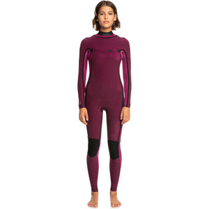 2023 Roxy Womens Current of Cool 4/3mm Chest Zip Wetsuit ERJW103149 - Anthracite