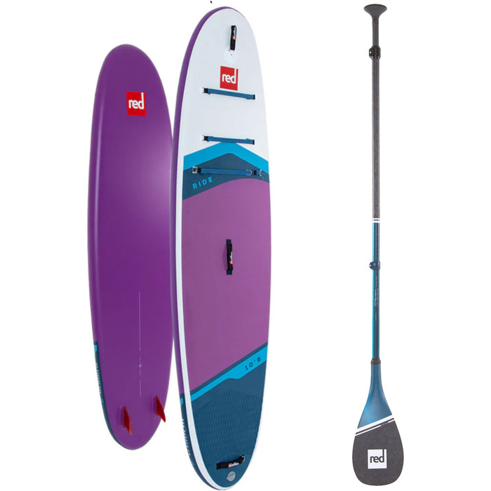 2024 Red Paddle Co 10'6'' Ride MSL Stand Up Paddle Board & Prime Lightweight Paddle 001-001-001-0099 - Purple