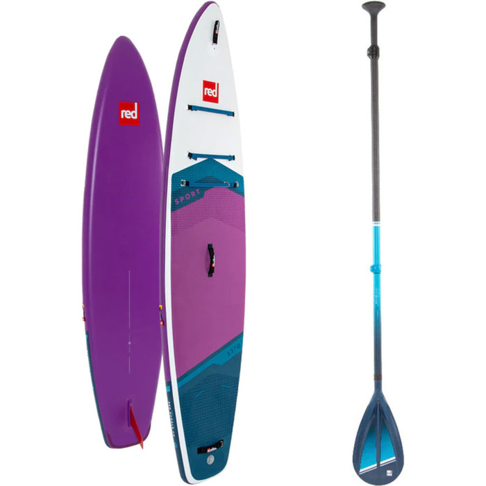 2024 Red Paddle Co 11'0'' Sport MSL Stand Up Paddle Board & Hybrid Tough Paddle 001-001-002-0059 - Purple