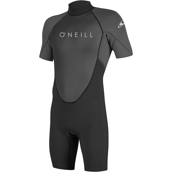 2024 O'Neill Mens Reactor II 2mm Back Zip Shorty Wetsuit 5041 - Black / Graphite