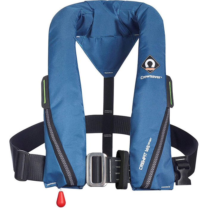 2024 Crewsaver Crewfit 165N Sport Automatic Harness Lifejacket 9715BA - Blue