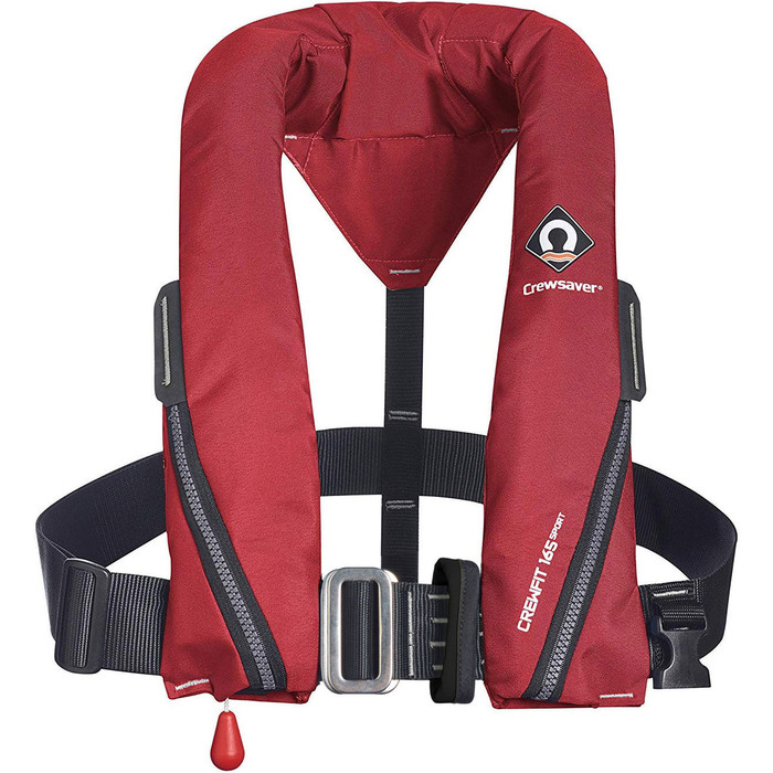 2024 Crewsaver Crewfit 165N Sport Automatic Harness Lifejacket 9715RA - Red