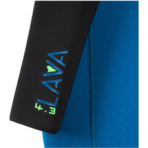 2020 Animal Junior Lava 4/3mm Chest Zip Wetsuit AW0SS600 - Marina Blue