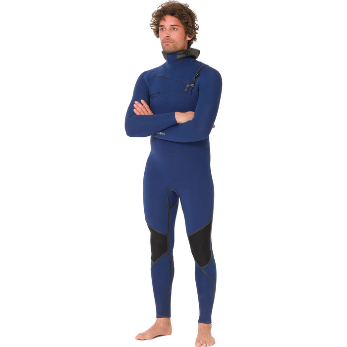 2019 Animal Mens Assassin V2 6/4mm Hooded GBS Chest Zip Wetsuit Navy AW9WQ002