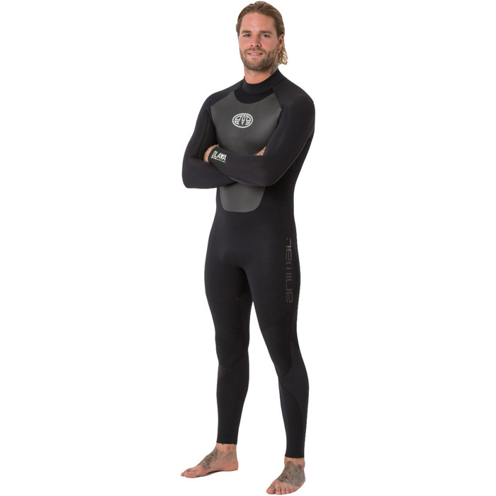 Animal Mens Lava 5/4/3mm Back Zip GBS Wetsuit Black AW8WN105