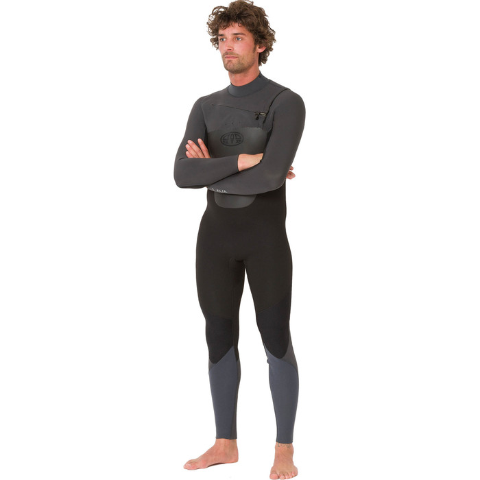 2019 Animal Mens Lava 5/4/3mm Chest Zip GBS Wetsuit Black AW9WQ004
