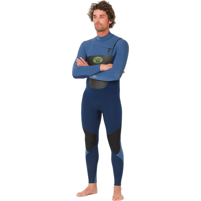 2019 Animal Mens Lava 5/4/3mm Chest Zip GBS Wetsuit Navy AW9WQ004