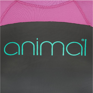 2019 Animal Womens Lava 4/3mm Back Zip GBS Wetsuit Black AW9SQ301