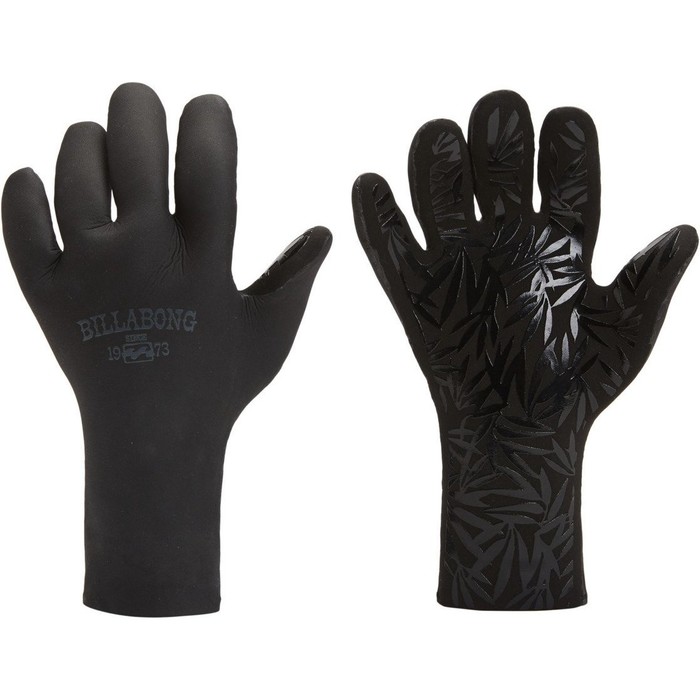 2022 Billabong Womens 2mm Synergy Wetsuit Gloves Z4GL40 - Black