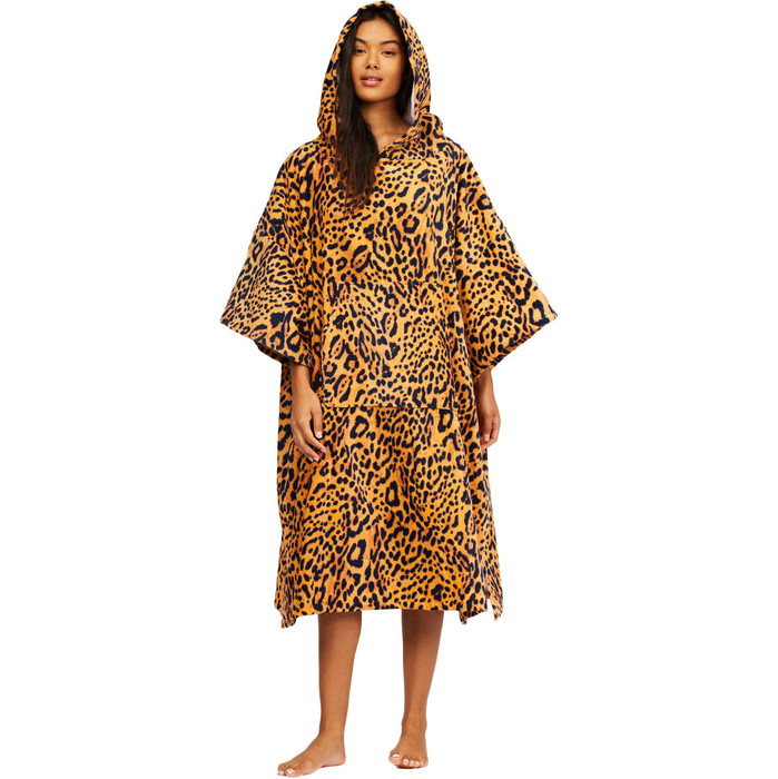 2021 Billabong Womens Hooded Towel Changing Robe / Poncho Z4BR40 - Animal