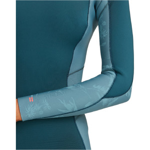 2021 Billabong Womens Synergy 5/4mm Back Zip Wetsuit W45G52 - Blue Seas