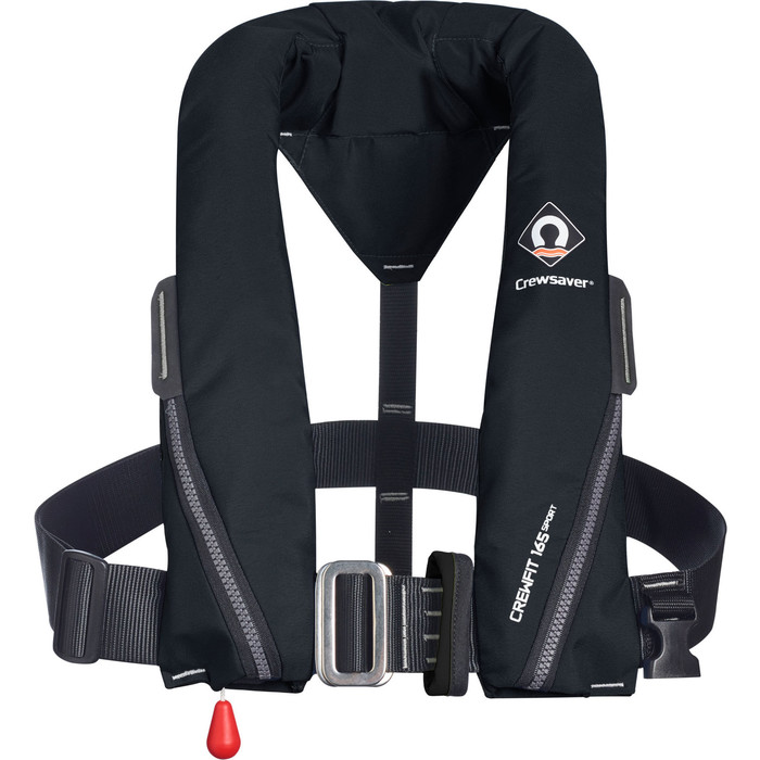 2021 Crewsaver Crewfit 165N Sport Automatic Harness Lifejacket 9715BLA - Black