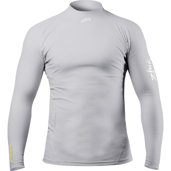 2024 Zhik Mens Eco Spandex Long Sleeve Top DTP-0063-M-PLT - Platinum -  Wetsuits