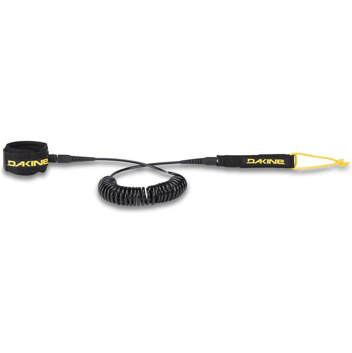 Dakine 10FT 8mm SUP Coiled Ankle Leash - BLACK 10001092