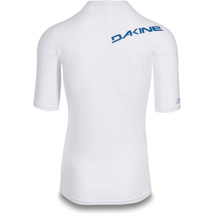 2019 Dakine Mens Heavy Duty Snug Fit Short Sleeve Rash Vest White 10002281