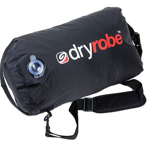 2024 Dryrobe Advance Long Sleeve Changing Robe & Compression Travel Bag Package Deal - Black / Red