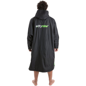 2021 Dryrobe Advance Long Sleeve Premium Outdoor Changing Robe / Poncho DR104 - Black / Green