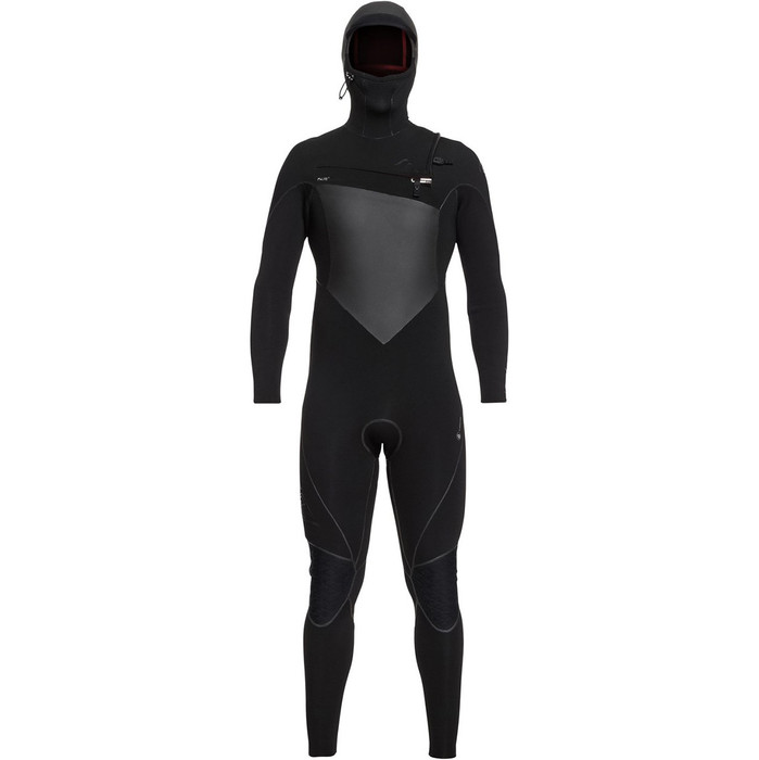 Quiksilver Highline Plus 6/5/4mm Hooded Chest Zip Wetsuit Black EQYW203010