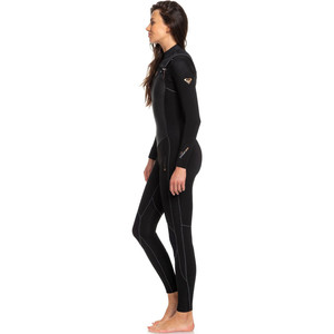2020 Roxy Womens Performance 4/3mm Chest Zip Wetsuit Black ERJW103032