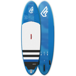 2019 Fanatic Fly Air 10'8 Inflatable SUP Package 1131-2 - Board, Carbon 25 Paddle, Bag Pump & Leash - Blue