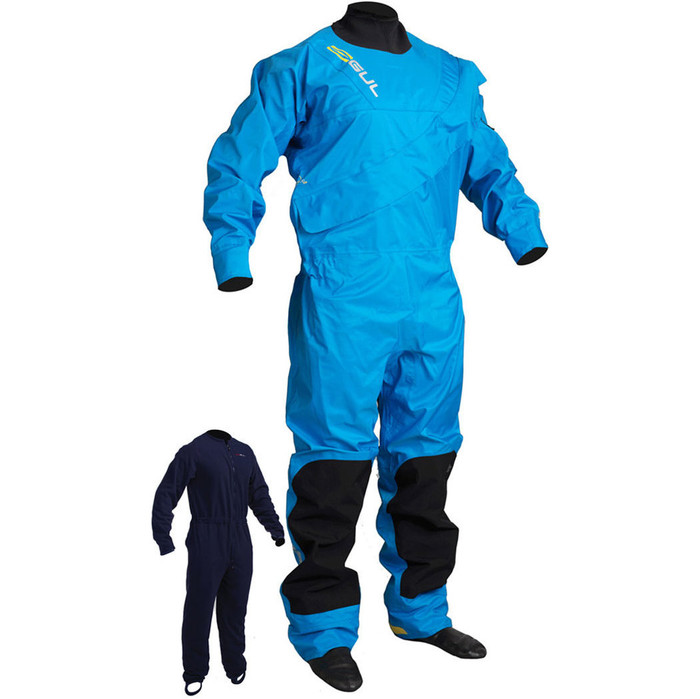 GUL Dartmouth Eclip Zip Drysuit BLUE GM0378-B3 WITH FREE UNDERSUIT