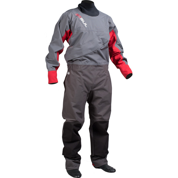 Gul Dartmouth Eclip Zip Drysuit CHARCOAL / RED GM0378