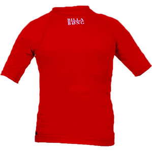 Billabong Go Bananas Short Sleeved Rash Vest in RED P4KY10