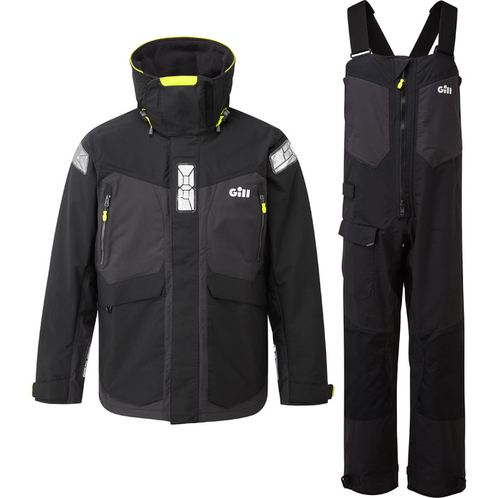 2022 Gill OS2 Mens Offshore Jacket & Trouser Combi Set - Black