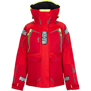 2024 Gill Womens OS1 Offshore Ocean Jacket & Trouser Combi Set - Red / Graphite
