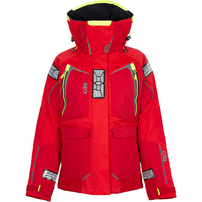 2021 Gill Womens OS1 Offshore Ocean Jacket in RED OS12JW