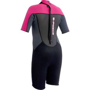 Gul G-Force Junior Shorty 3/2mm Wetsuit in Black / Pink GF3308