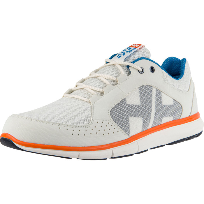 2021 Helly Hansen Ahiga V4 Hydropower Sailing Shoes 11582 - Off White / Racer Blue