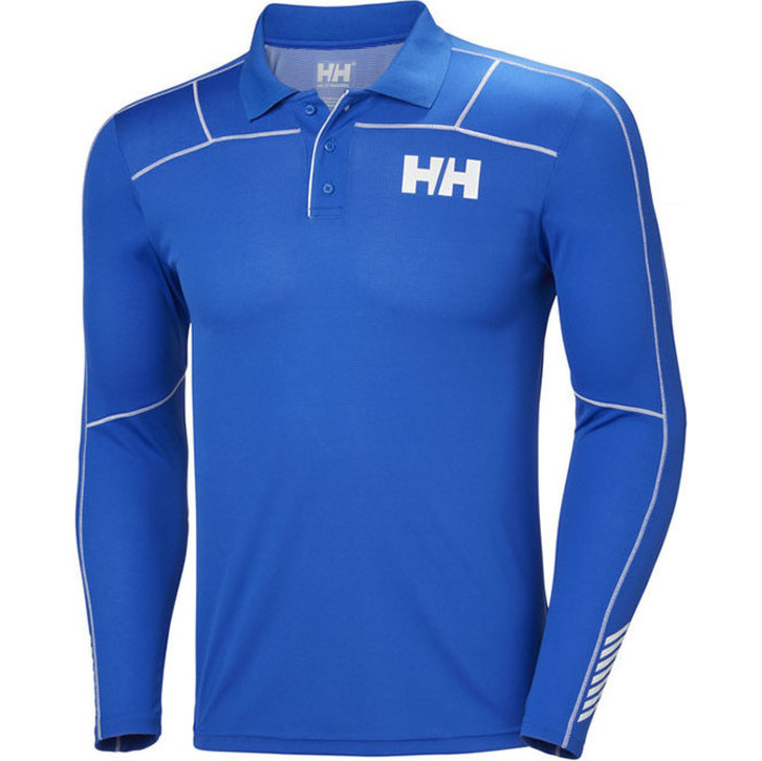 Helly Hansen Lifa Active Light Long Sleeve Polo Olympian Blue 48362