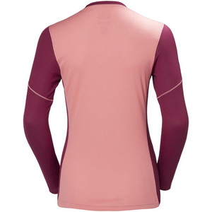 Helly Hansen Womens Lifa Active Light Long Sleeve T Shirt Shell Pink 48369