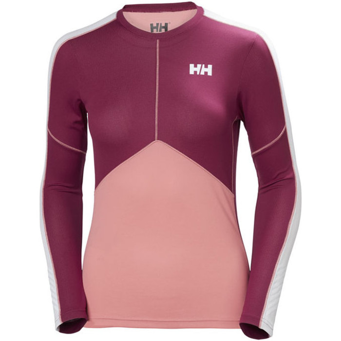 Helly Hansen Womens Lifa Active Light Long Sleeve T Shirt Shell Pink 48369