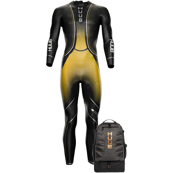 2022 Huub Mens Ali Agilis Triathlon Wetsuit + TT Bag FRE35G - Gold