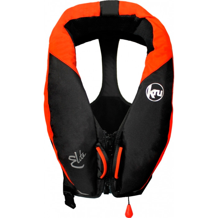 Kru Elite 195N Automatic Lifejacket With Harness + Hood Orange LIF7427
