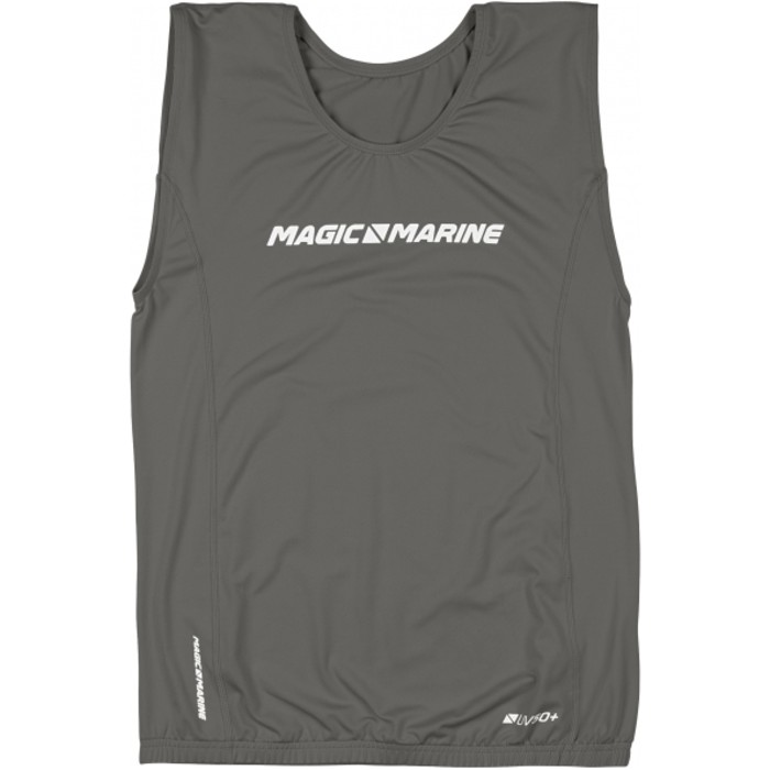 2024 Magic Marine Mens Brand Overtop Sleeveless Vest MMMBOSTG - Grey
