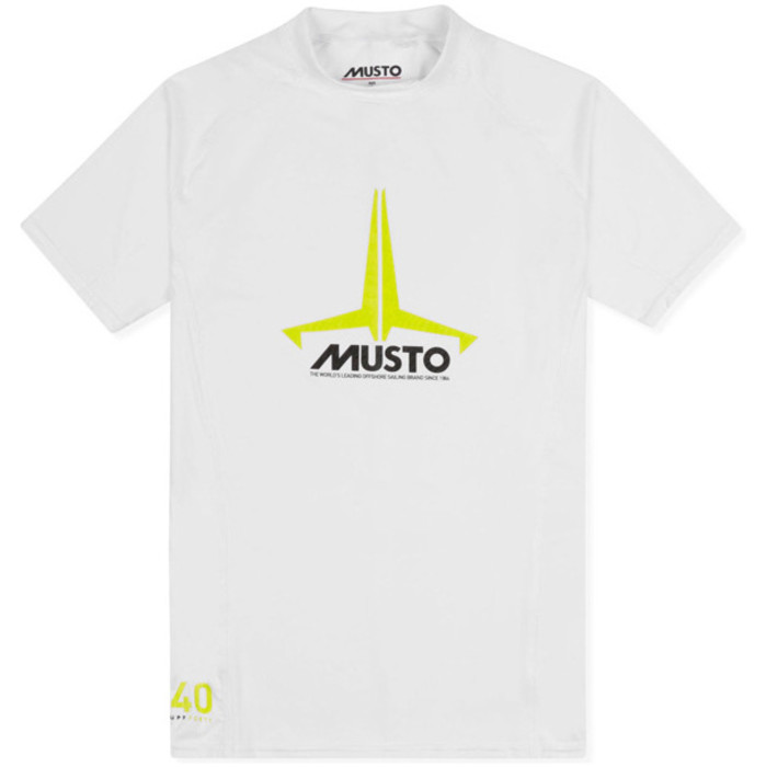 2022 Musto Junior Insignia UV Fast Dry SS T-Shirt White SKTS011