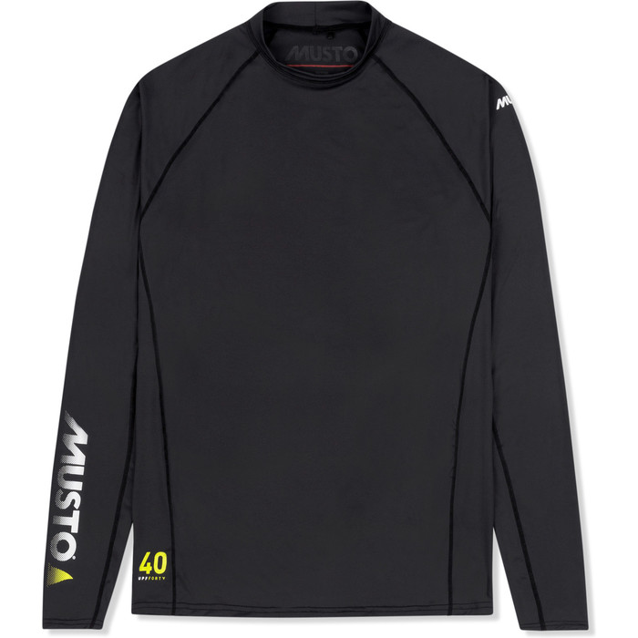 2023 Musto Mens Insignia UV Fast Dry Long Sleeve T-Shirt Black SUTS010