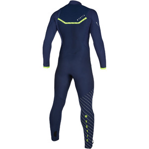 2019 Mystic Mens Marshall 5/3mm Chest Zip Wetsuit 200007 - Navy / Lime