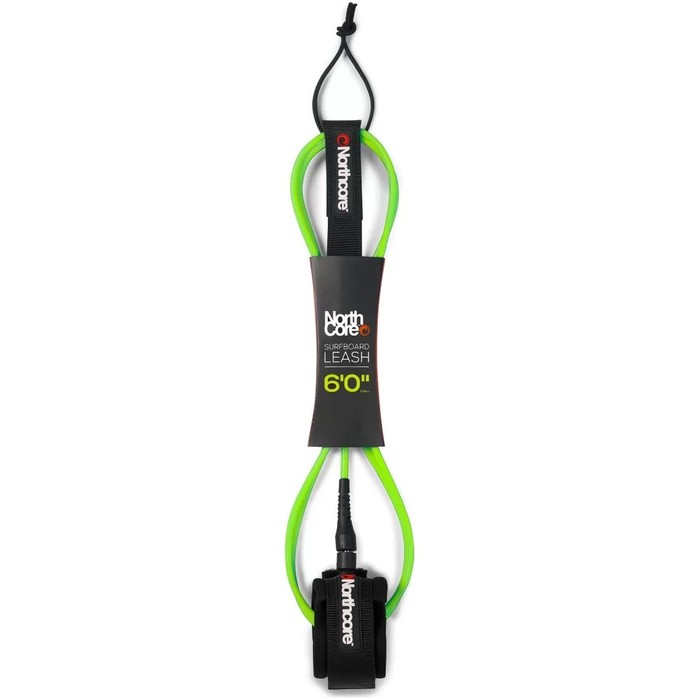 2024 Northcore 6mm Surfboard Leash 6FT NOCO57 - Green