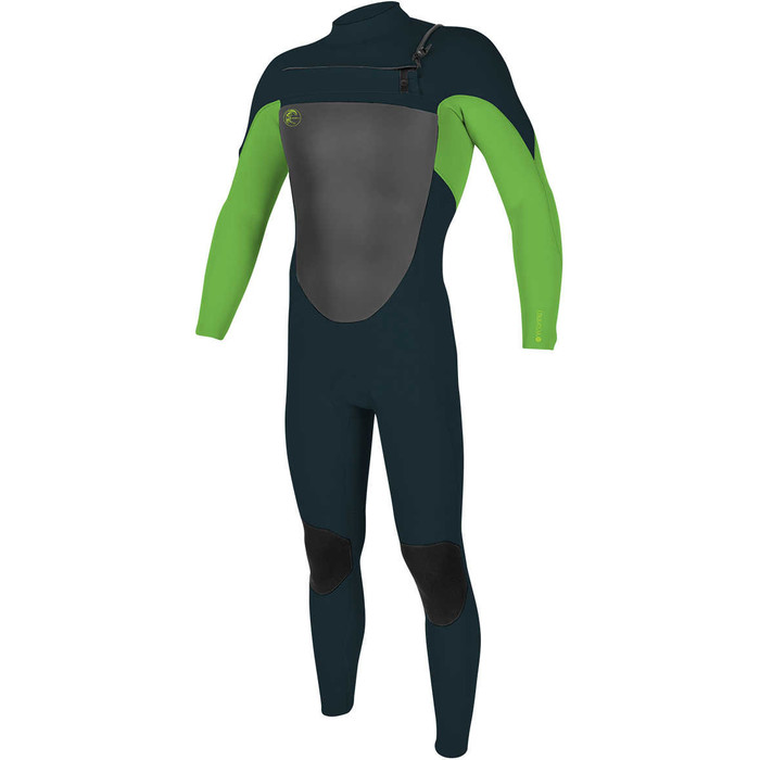 O'Neill Youth O'riginal 4/3mm Chest Zip Wetsuit SLATE / DAYGLO 5018