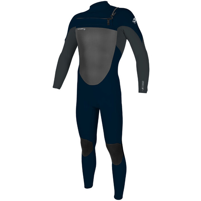 2023 O'Neill Mens Epic 4/3mm Chest Zip GBS Wetsuit 5354 - Abyss / Gunmetal