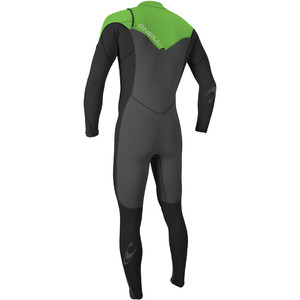 2019 O'Neill Mens Hammer 3/2mm Chest Zip Wetsuit Graphite / Black / Day Glo 4926