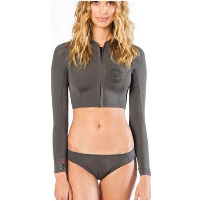 Billabong Surf Capsule Peeky Cropped 1mm Jacket in Black P41G12 Wetsuit Tops Wetsuit Outlet