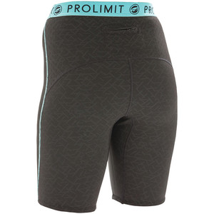 2019 Prolimit Womens 2mm Airmax Neoprene SUP Shorts Black / Aqua 84780