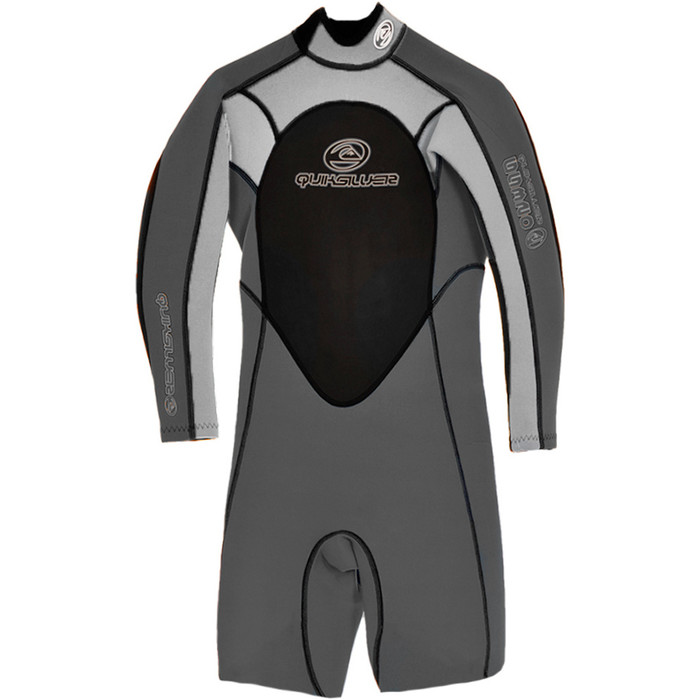 Quiksilver GS 2mm Long Sleeved Shorty Wetsuit in GREY GS60A